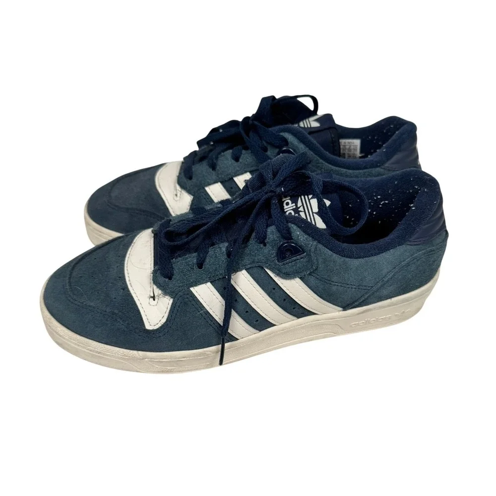 Adidas Rivalry Low Collegiate Navy Cloud White Suede IE9910 Men's 8 Women's 9